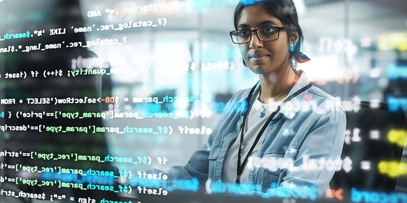 indian female programmer